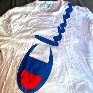 White Champion short sleeve tee. 2XL